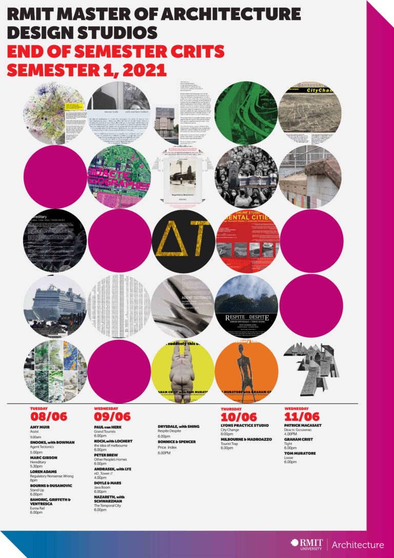 SAVE THE DATE RMIT Architecture End of Semester Exhibition RMIT